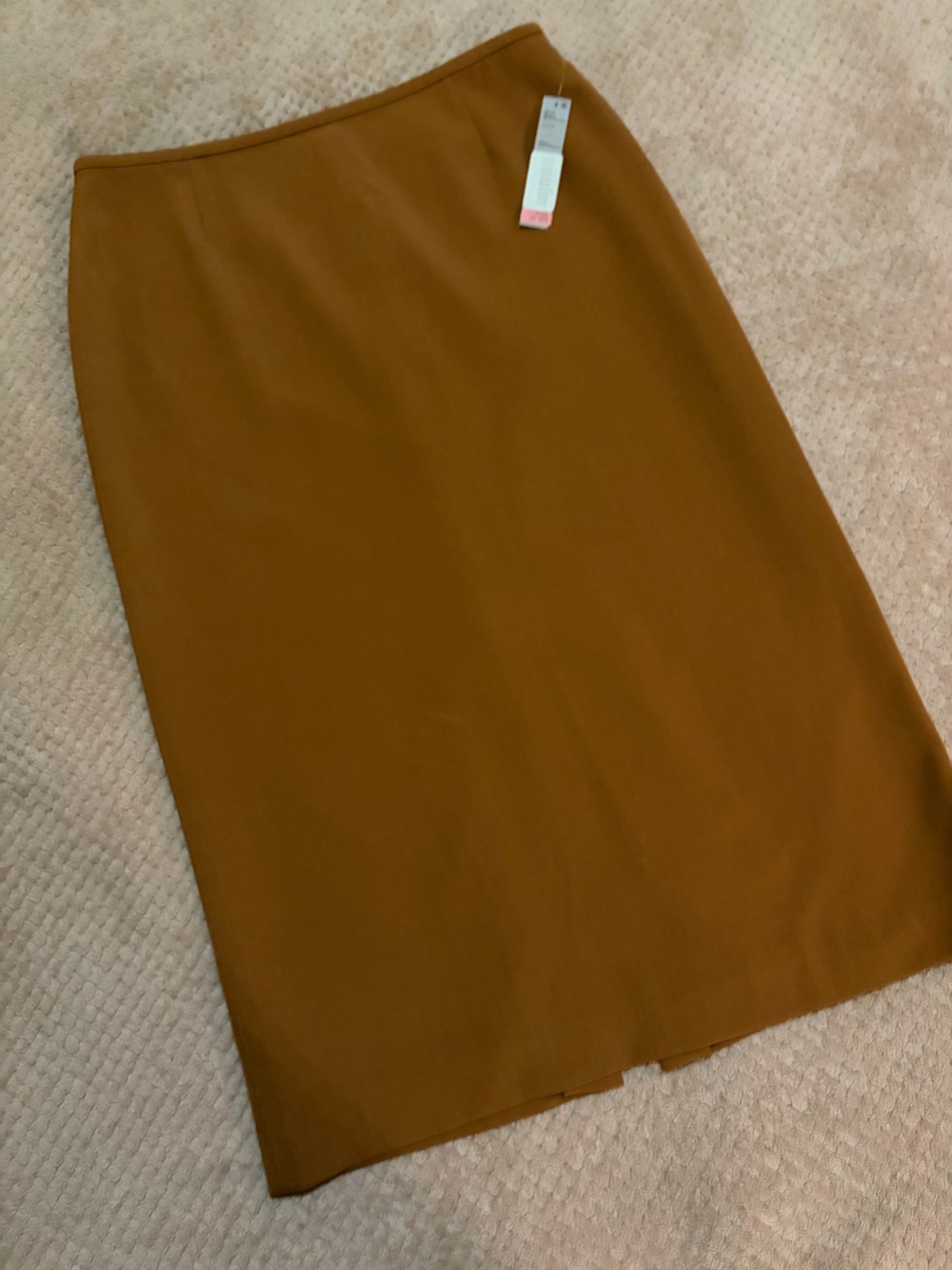Preston & York Camel Brown Pencil Skirt